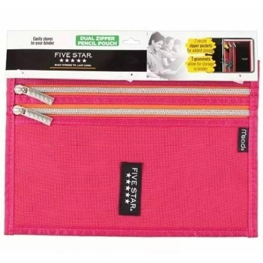 Five Star 2 Zipper Active Pencil Pouch